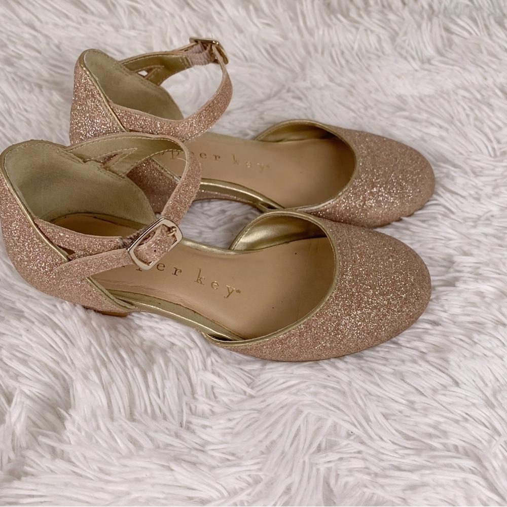 Copper Key girl Glittery‎ Mary Jane Heels
